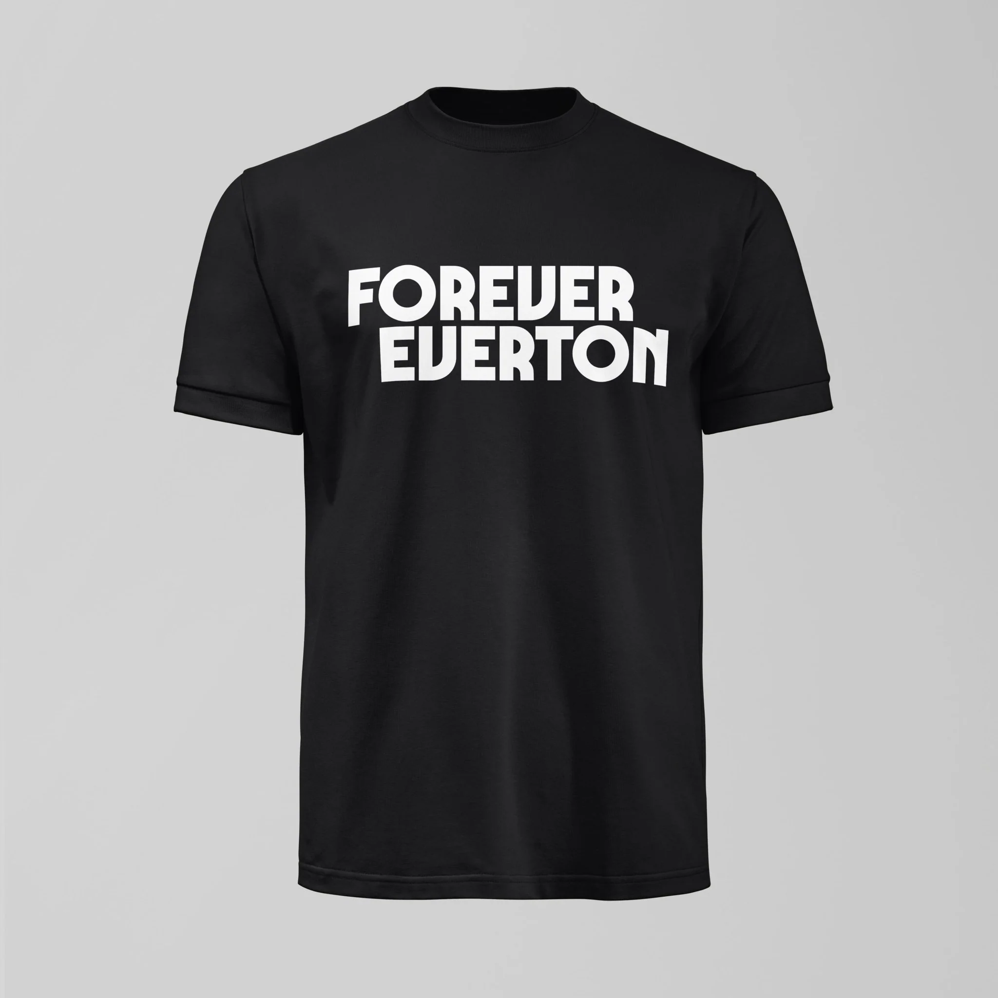 Dark Forever Everton Large Logo White Design T-Shirt - Image 6