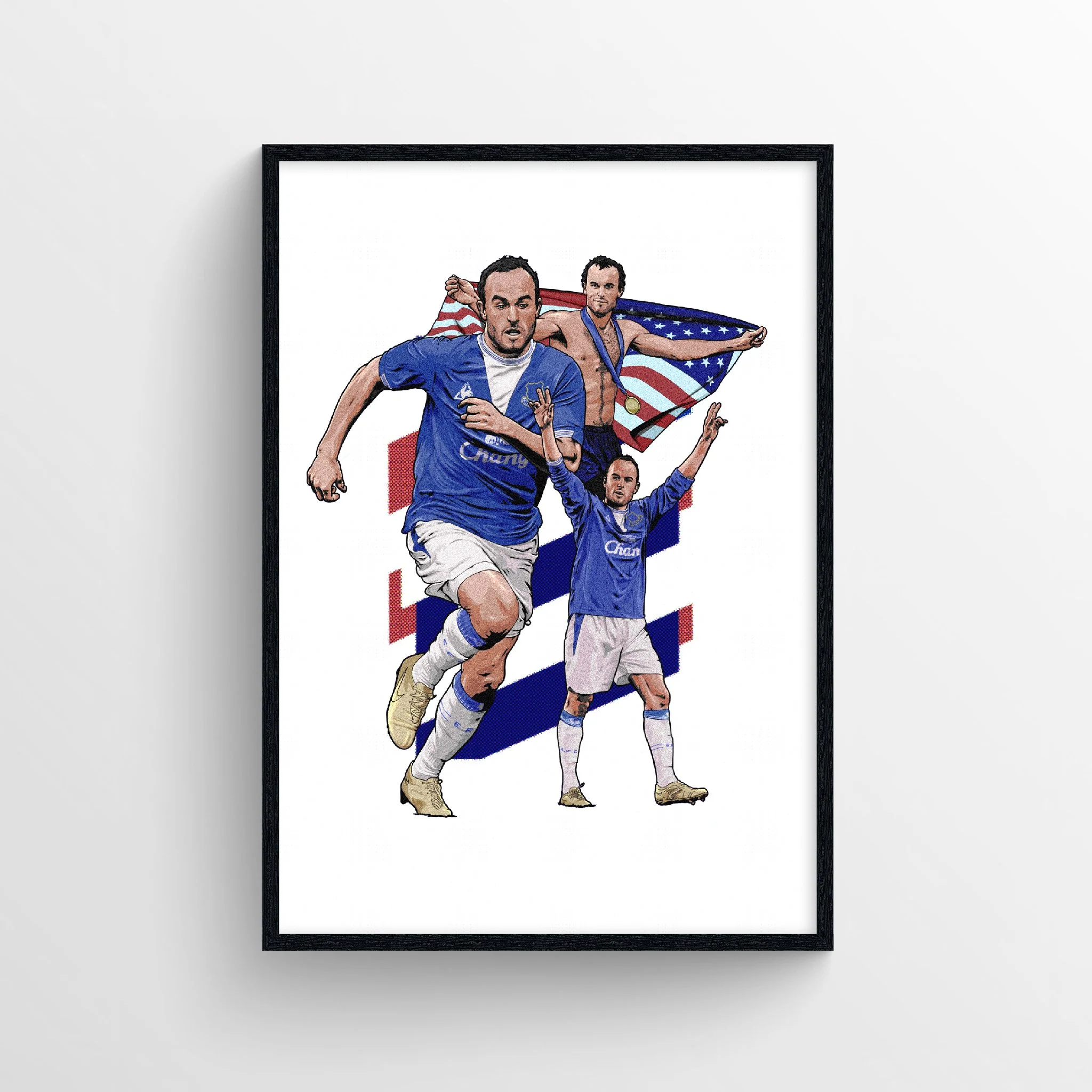 Landon Donovan Everton Print - Captain America