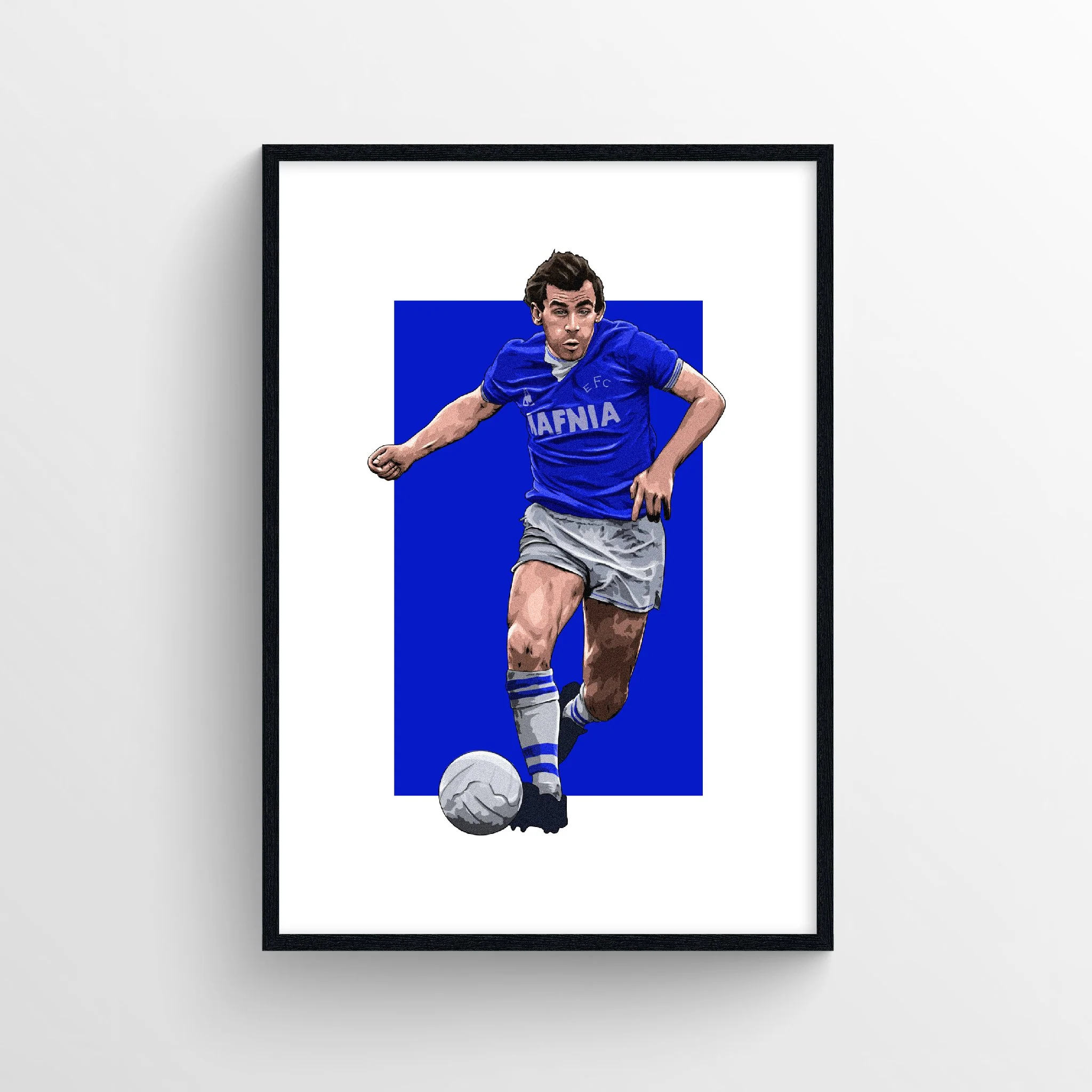 Peter Reid Everton Print - 85 First Team